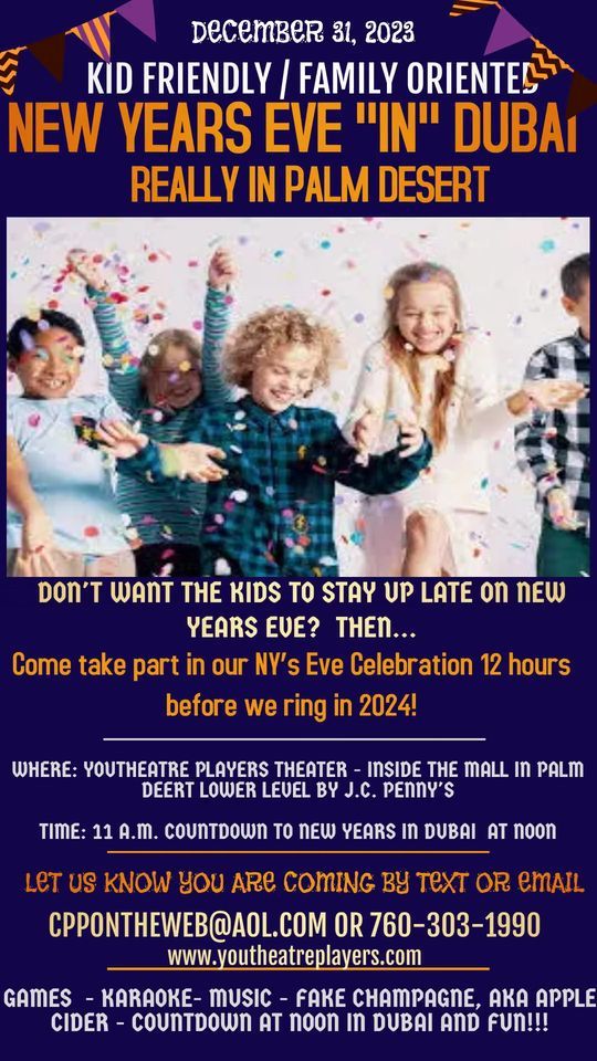 Youth New Years Eve Party The Shops At Palm Desert 31 December Youth New Years Eve Party The Shops At Palm Desert 31 December