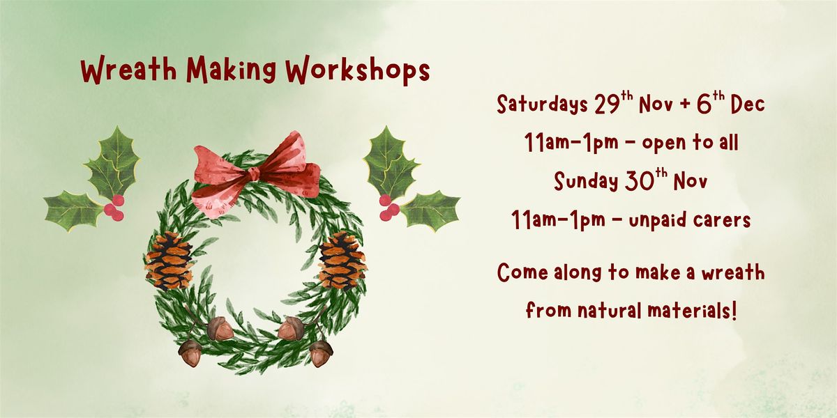 Community Wreath Making Workshop 29th November, 29 November | Event in Coatbridge | AllEvents