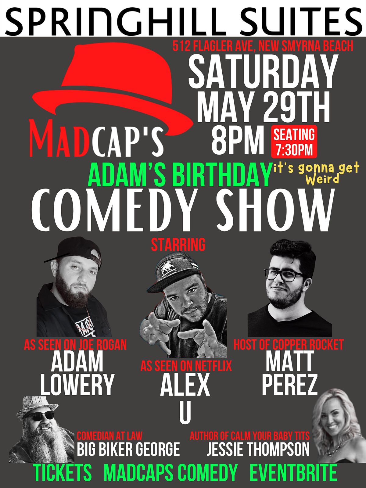 Madcaps Comedy Show Nsb Springhill Suites New Smyrna Beach May 29 21 Allevents In