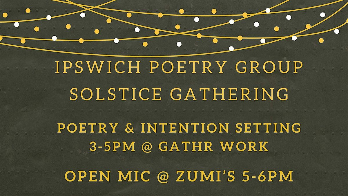Ipswich Poetry Group Solstice Gathering, 20 December | Event in Ipswich | AllEvents