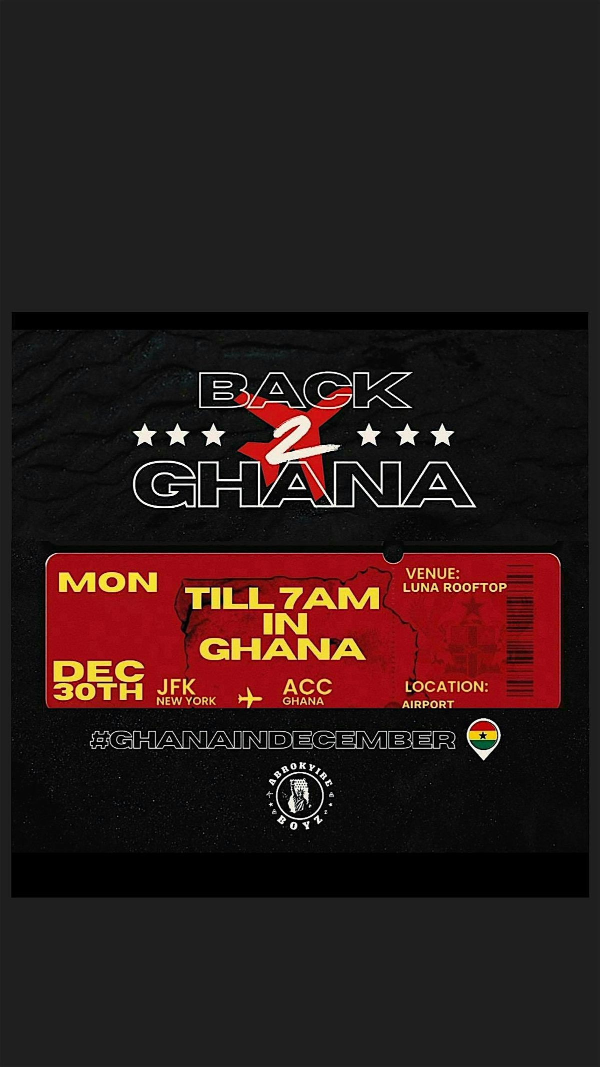 Til 7am in Ghana, 30 December | Event in Accra | AllEvents