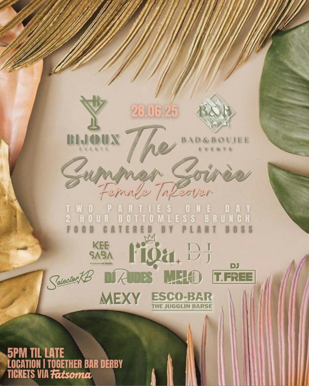 BIJOUX X BAD &amp; BOUJEE | SUMMER SOIREÈ | FEMALE TAKEOVER, 28 June | Event in Derby | AllEvents