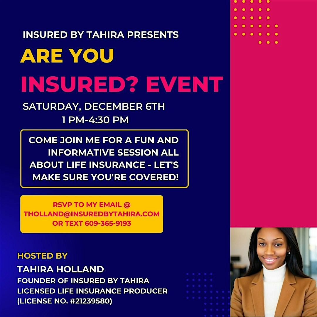 Are You Life Insured?, 6 December | Event in Egg Harbor Township | AllEvents