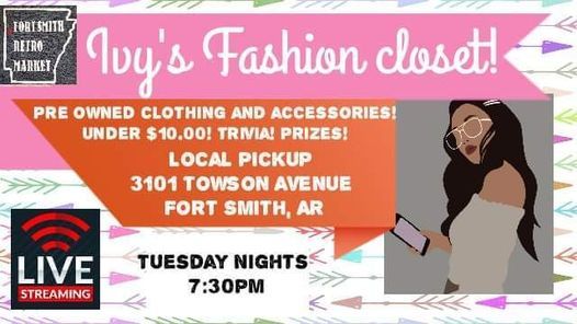Ivys Fashion Closet Fort Smith Retro Market March 2 2021 Allevents In Clothes Closet Fort Smith Ar