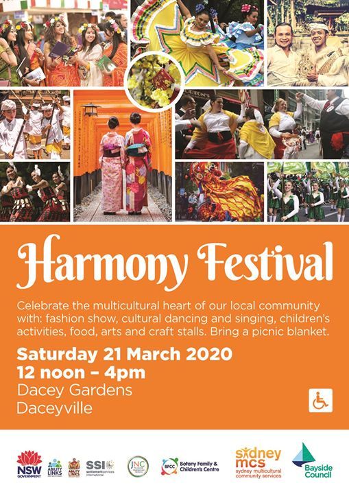 Harmony Festival Free, Dacey Gardens, Alexandria, March 21 2020
