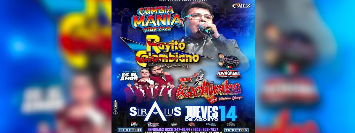 RAYITO COLOMBIANO, GRUPO KACHIMBA & MAS in Phoenix, 14 August | Event in Phoenix | AllEvents