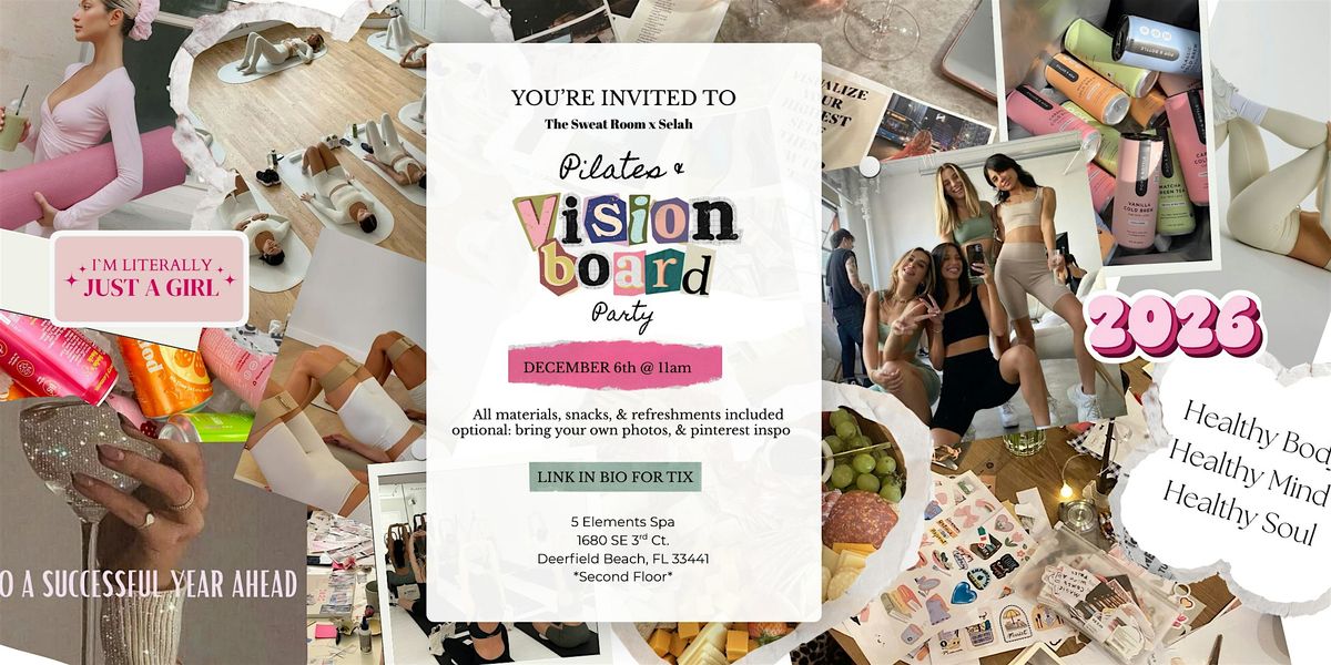 Pilates & Vision Boards, 6 December | Event in Deerfield Beach | AllEvents