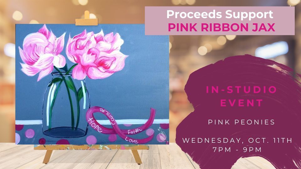Painting With a Purpose Supporting Pink Ribbon Jax, Painting with a