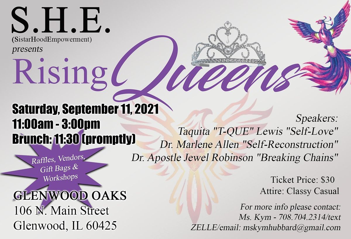 S H E Presents A Rising Queens Affair Glenwood Oaks Restaurant September 11 2021 Allevents In Events In September 2022 Infoplease