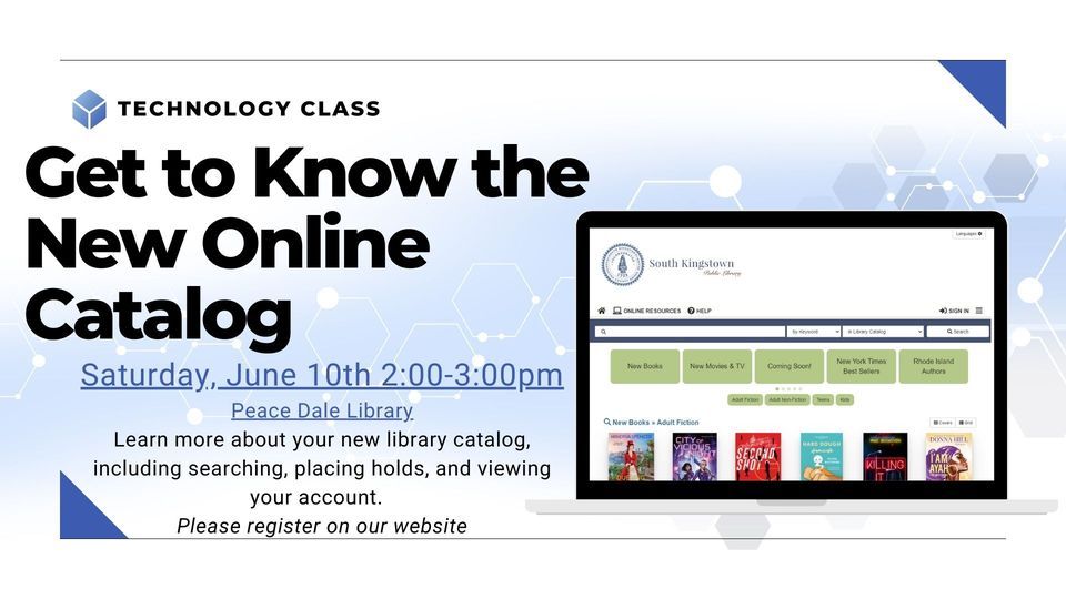 Introduction to Your New Library Catalog Technology class, South