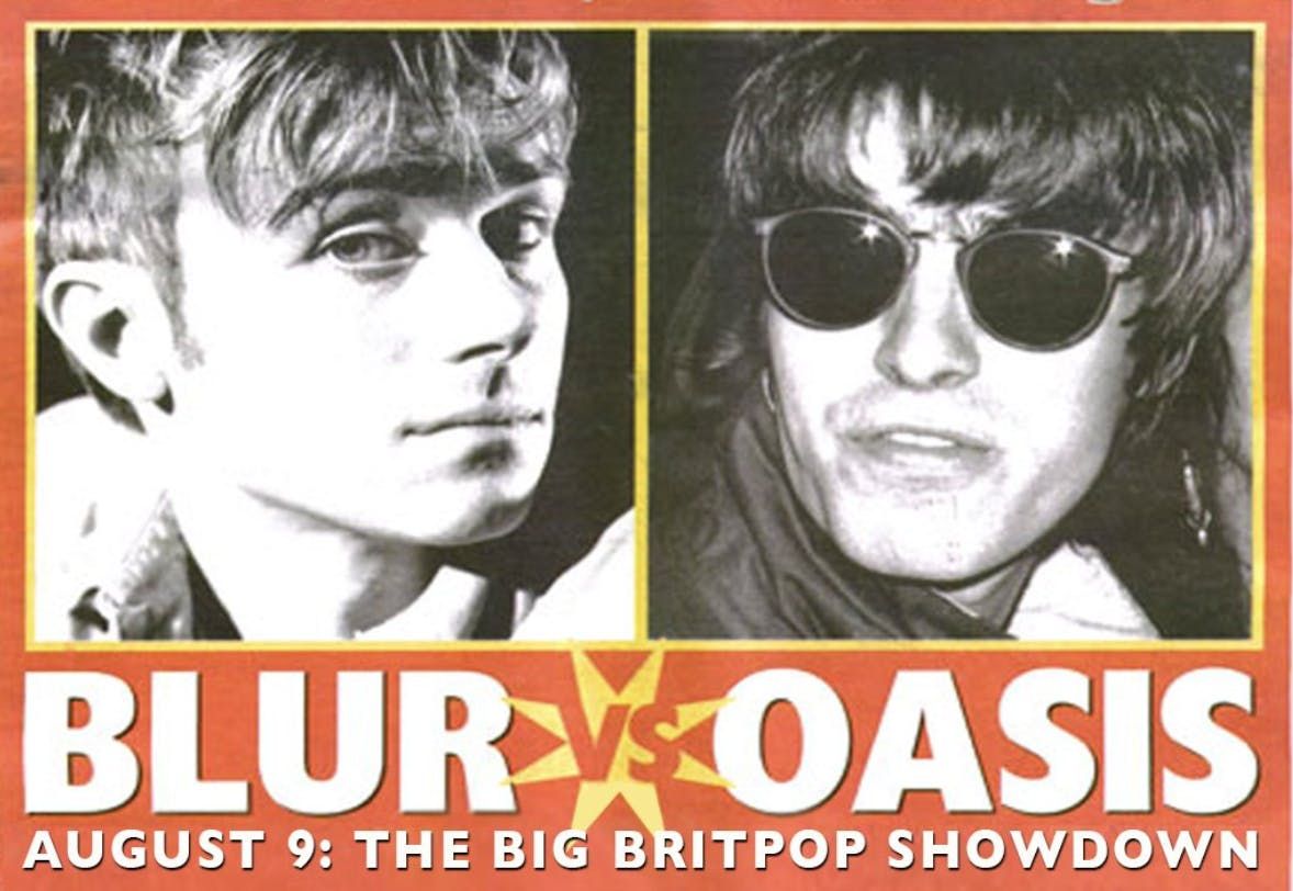 This is the 90s - Blur VS Oasis , 9 August | Event in Brighton | AllEvents