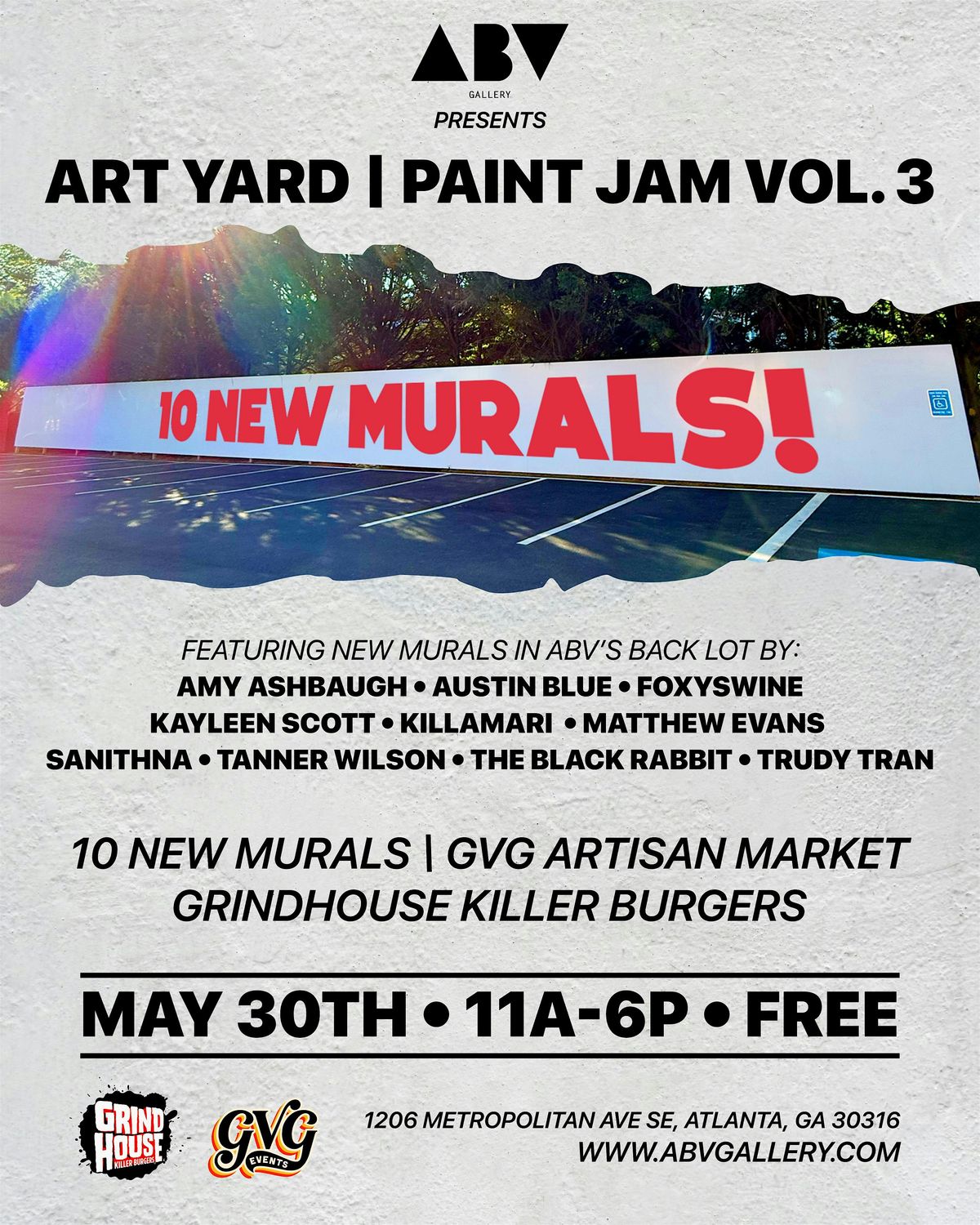 Attend Art Yard Vol. 3 | Live Murals | GVG Artisan Market | Grindhouse ...