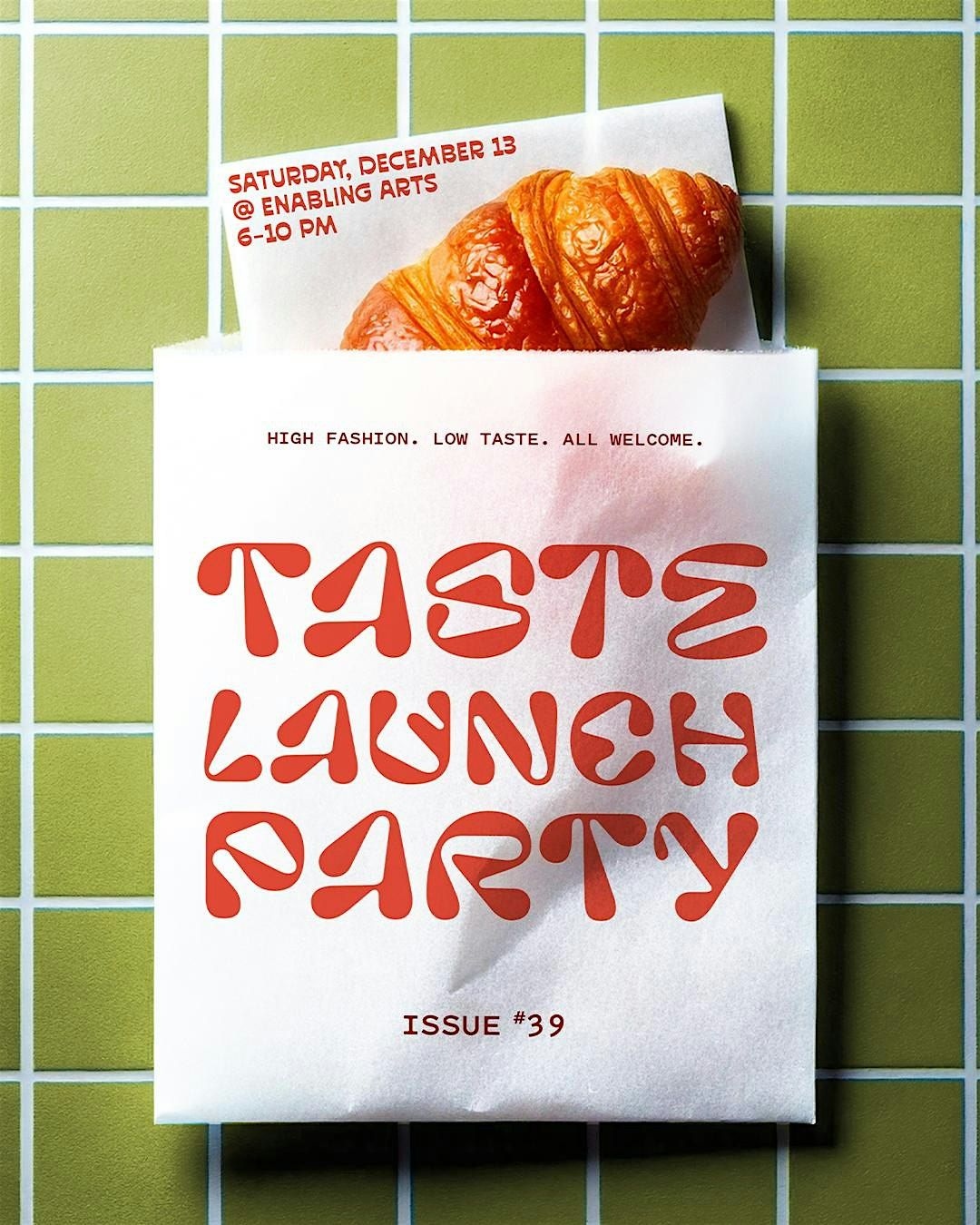 SAD Magazine's "TASTE" Issue Launch Party, 13 December | Event in Vancouver | AllEvents