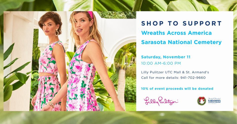 Shop and Save Community Giving Event Lilly Pulitzer for Wreaths Across