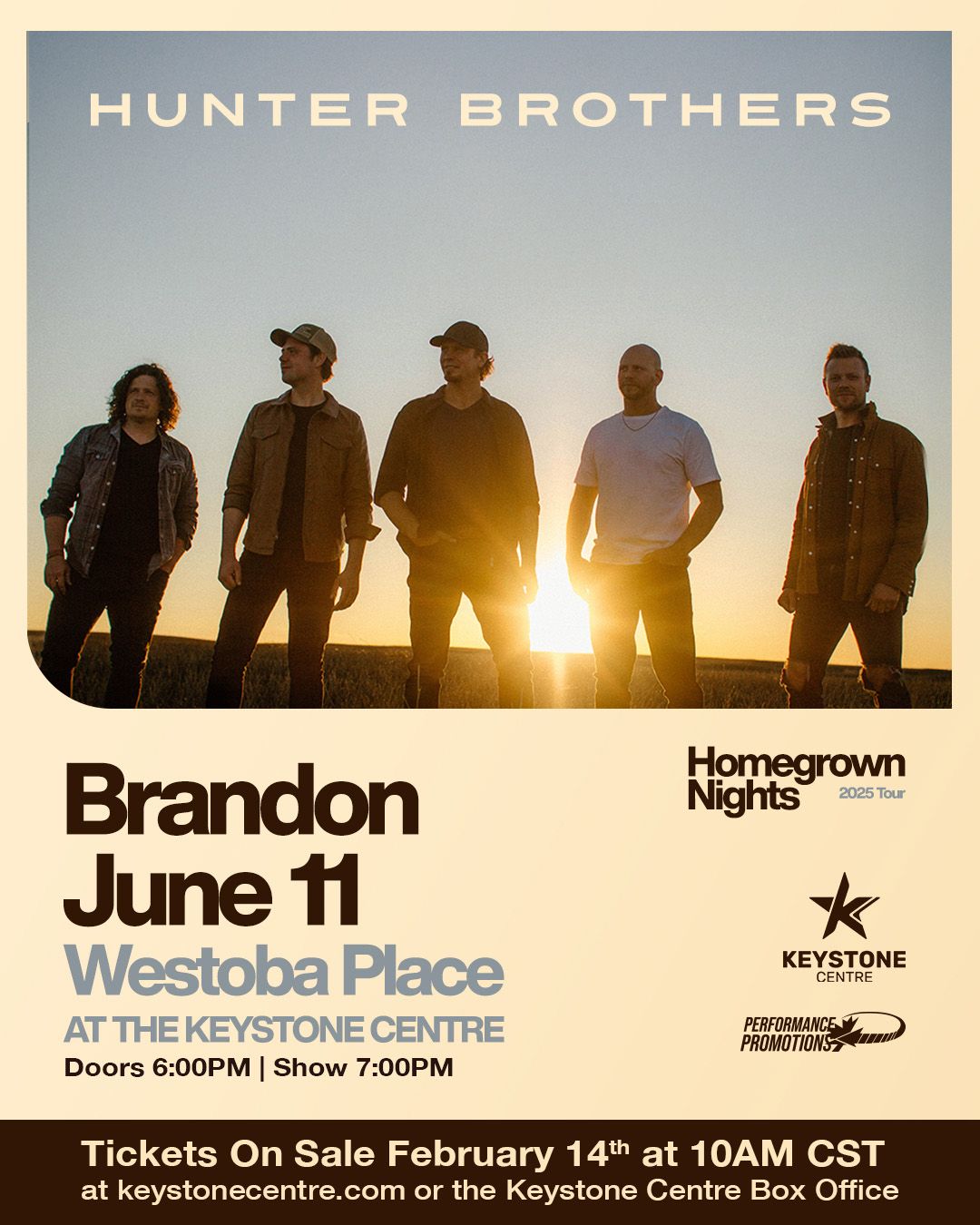 Hunter Brothers at TCU Place, 30 November | Event in Saskatoon | AllEvents