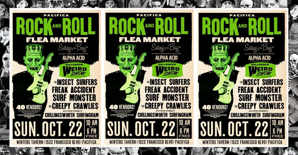 Pacifica Rock & Roll Flea Market w Insect Surfers, The Freak Accident