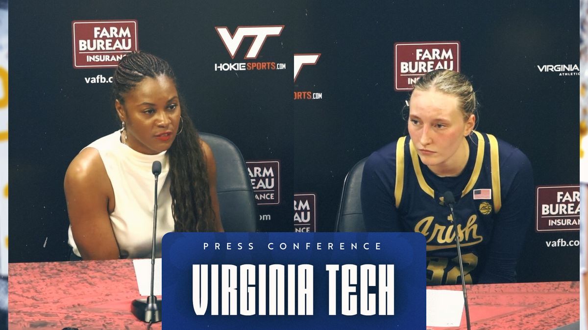 Virginia Tech Hokies at Notre Dame Fighting Irish Womens Basketball at Purcell Pavilion at the Joyce Center, 5 February