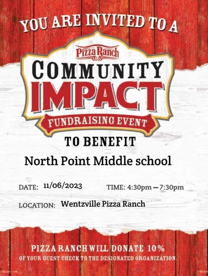 Pizza Ranch Dine Out Fundraiser , Pizza Ranch (FunZone Arcade