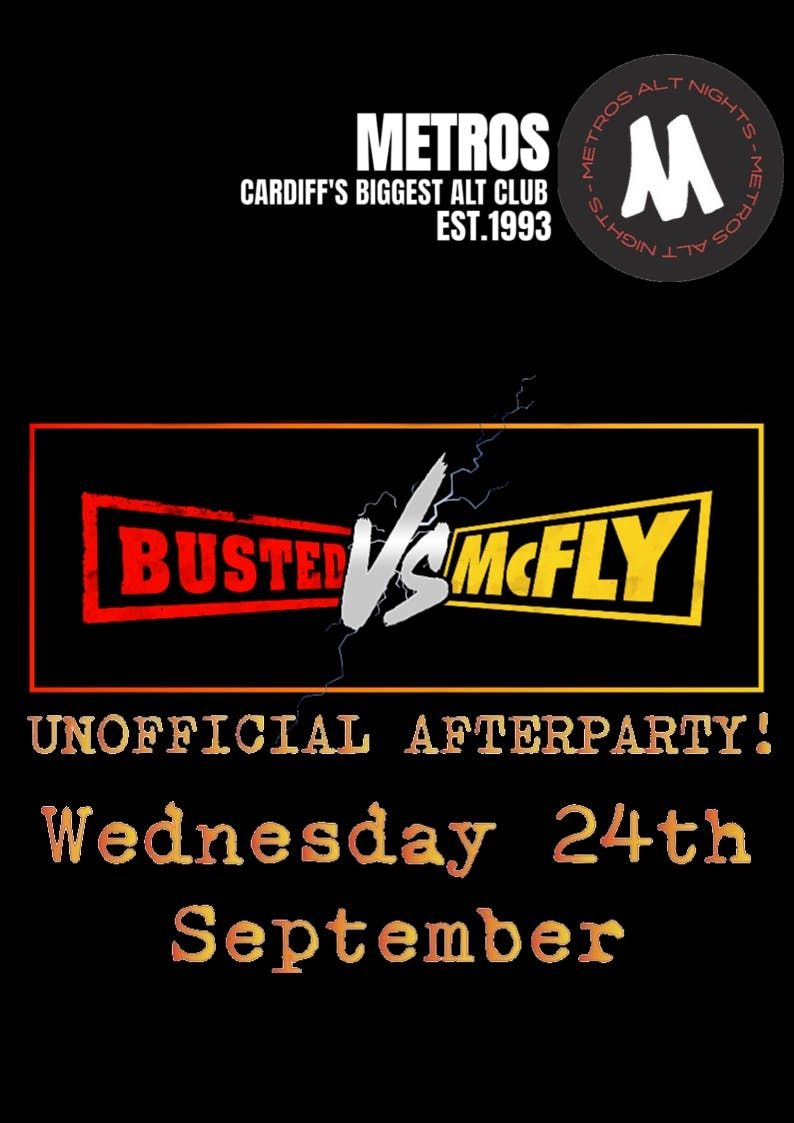 Busted V Mcfly Unofficial Afterparty  - Wednesday 24th September, 24 September | Event in Cardiff | AllEvents