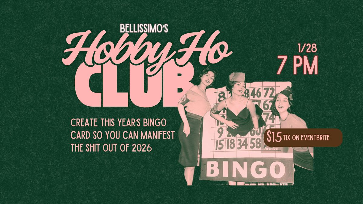 The Hobby Ho Club - Januarys Theme- Create your custom 2026 BINGO card