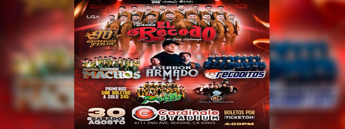 BANDA EL RECODO DE CRUZ LIZAGARRA, ESLABON ARMADO & MAS in Seaside, 30 August | Event in Seaside | AllEvents