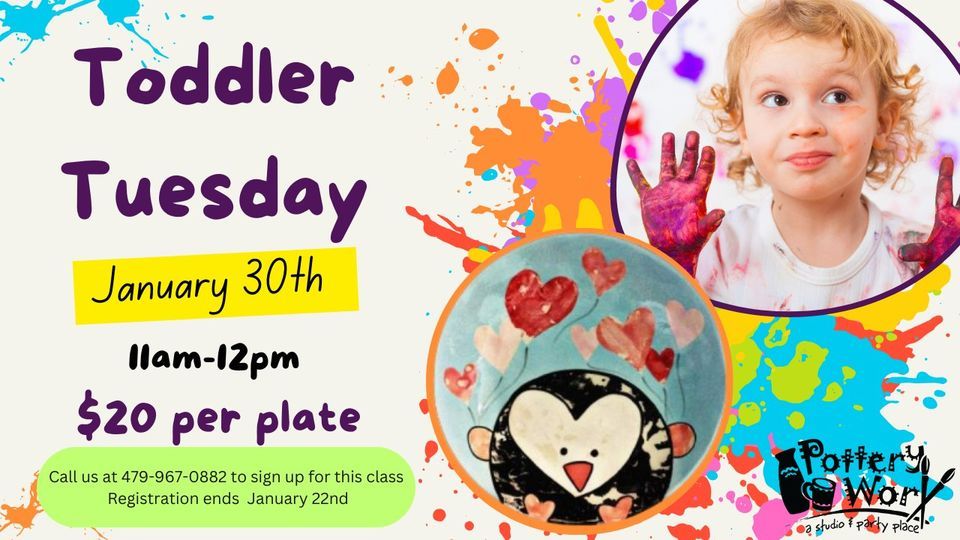Toddler Tuesday, POTTERY WORX, Russellville, January 30 2024 AllEvents.in