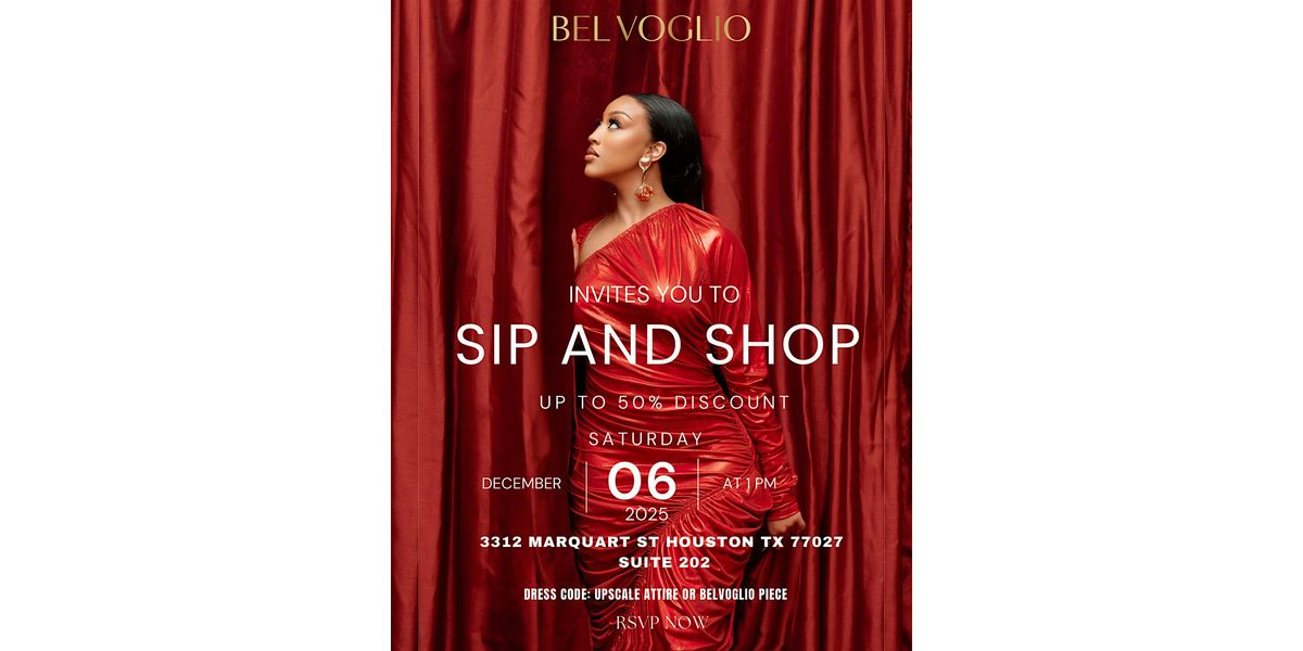 Sip and Shop With Belvoglio, 6 December | Event in Houston | AllEvents