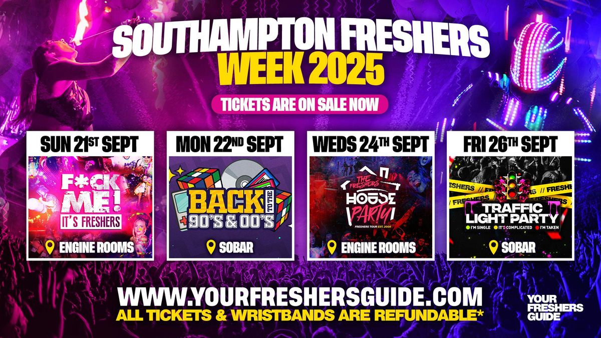 Southampton Freshers Week Wristband 2025 - The Biggest Events of Southampton Freshers 2025 🎉, 21 September