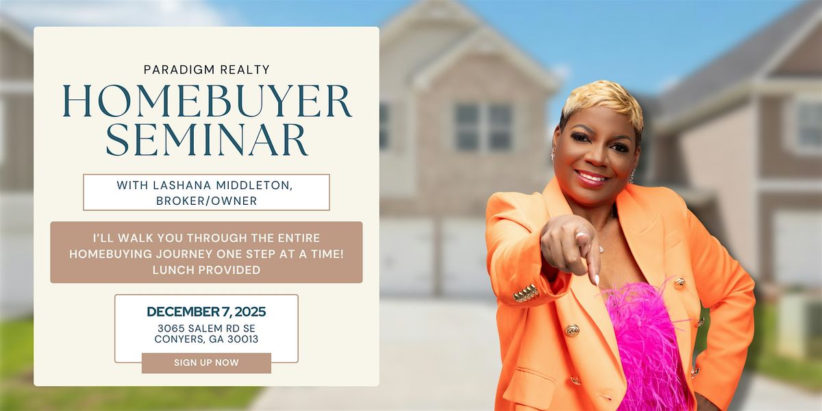 Fairview Lakes Home Tour & Homebuyer Seminar with Paradigm Realty, 7 December | Event in Conyers | AllEvents