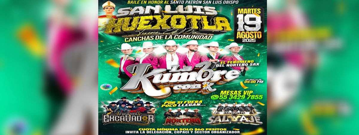 LA KUMBRE CON K, CONJUNTO EXCAVADOR Y MAS in San Luis Huexotla, 19 August | Event in San Luis Huexotla | AllEvents
