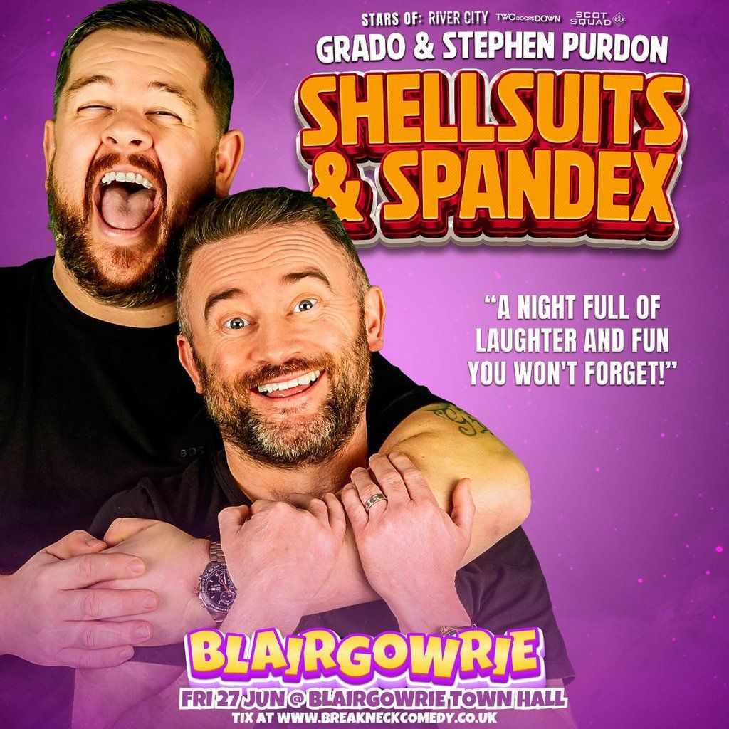 SHELLSUITS AND SPANDEX : GRADO & STEPHEN PURDON : Live, 27 June | Event in Perth | AllEvents