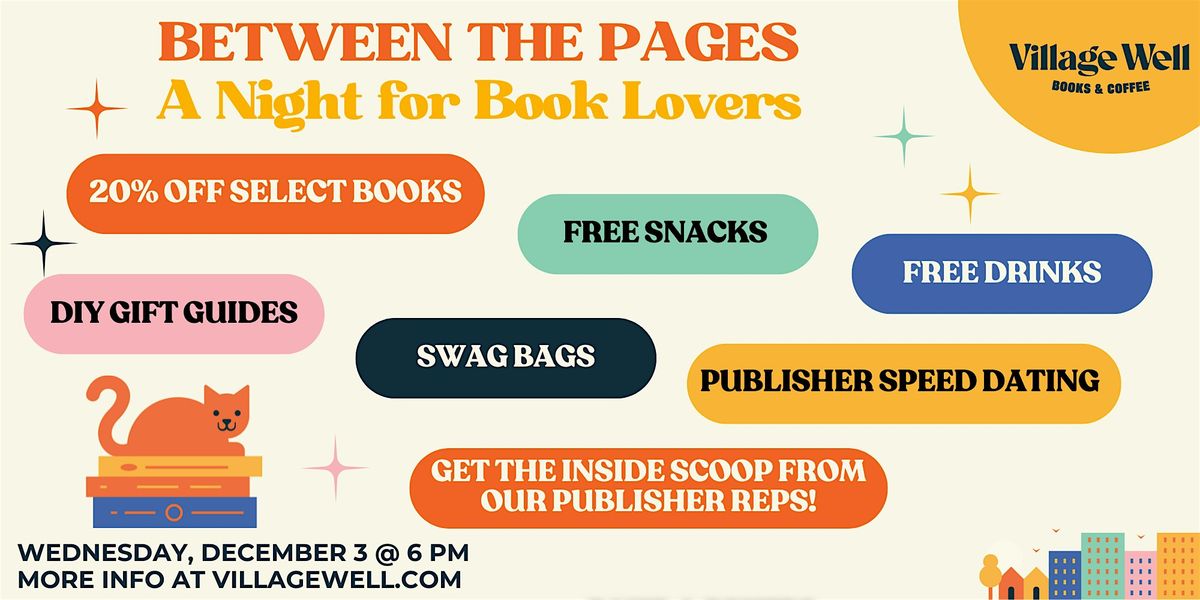 Between the Pages: A Night for Book Lovers, 3 December | Event in Culver City | AllEvents