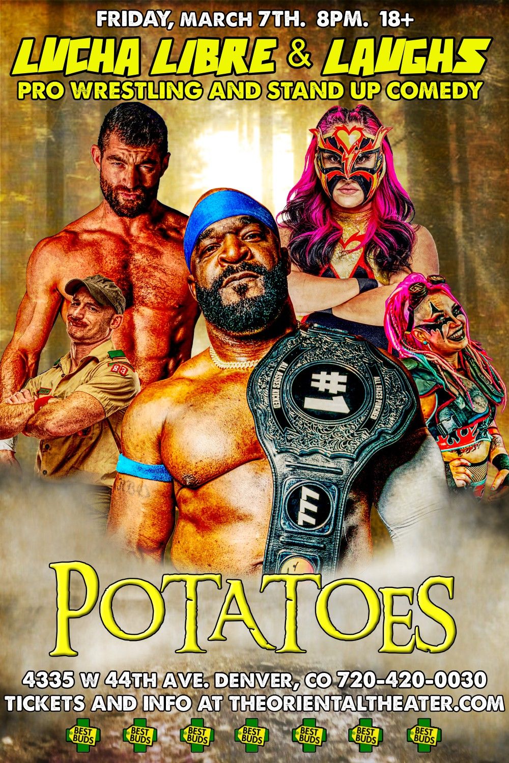 Lucha Libre & Laughs, 17 July | Event in Boulder | AllEvents