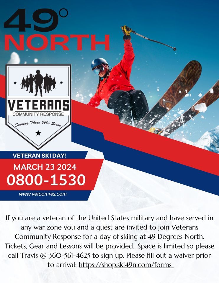 49 Degrees North Veteran Ski Day, 49 Degrees North Mountain Resort