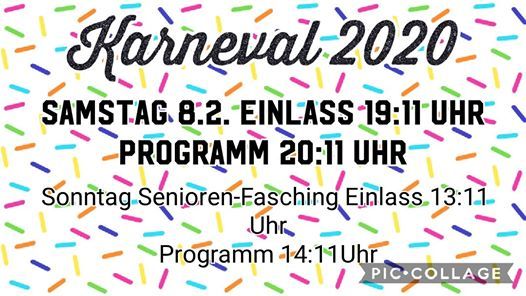 Karneval 2020 At Uckersdorf Hessen Germany Braunfels