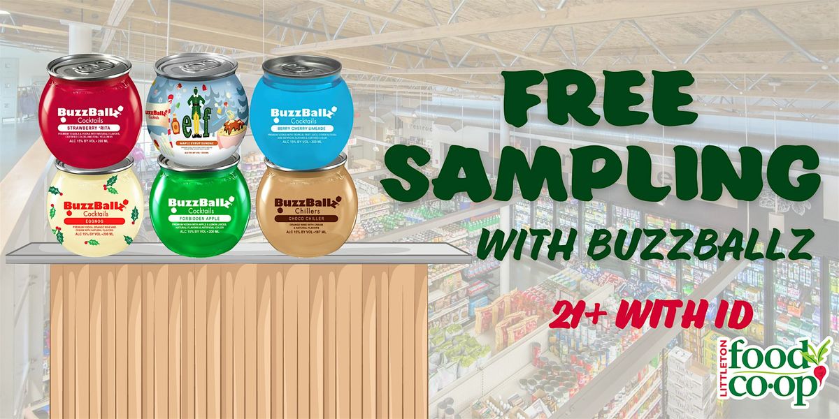 Free Sampling with BuzzBallz, 19 December | Event in Littleton | AllEvents
