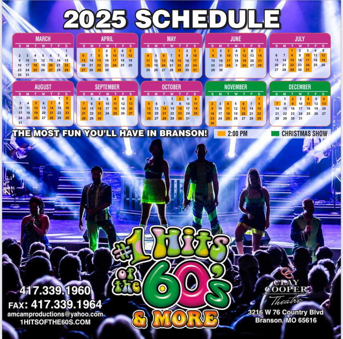 #1 Hits of The 60s | Event in Branson | AllEvents