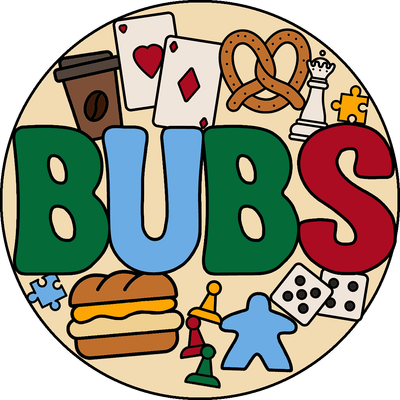 BUBS - Boardgames Under Berks Station logo