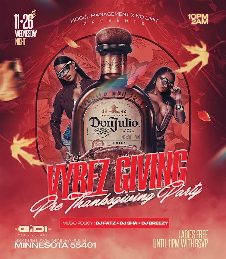 Vybez Giving- Pre thanksgiving Party - Afrobeats  x RnB x Hip Hop | Event in Minneapolis | AllEvents