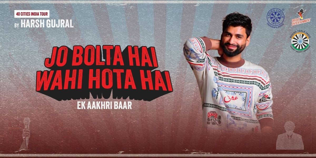 Jo Bolta Hain Wahi Hota Hai Feat Harsh Gujral, 27 June | Event in Jaipur | AllEvents