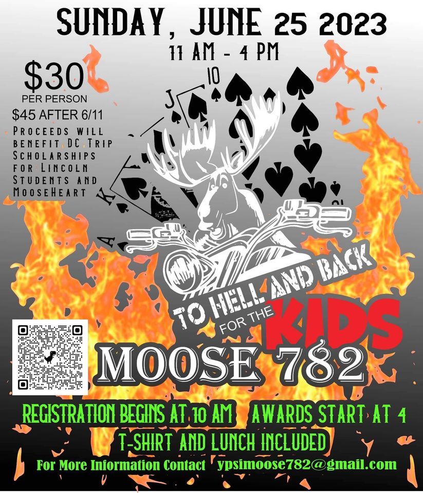Poker Ride To Hell & Back for the Kids, Moose Lodge 782, Ypsilanti