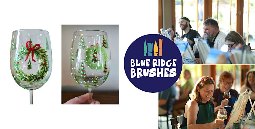 Paint + Sip: "Holiday Wineglasses" at Hazy Mountain Vineyards + Brewery, 19 December | Event in Afton