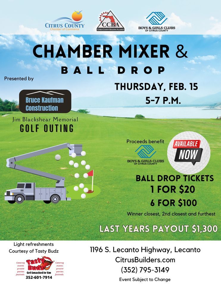 Chamber Mixer & Ball Drop, Citrus County Building Alliance, Lecanto