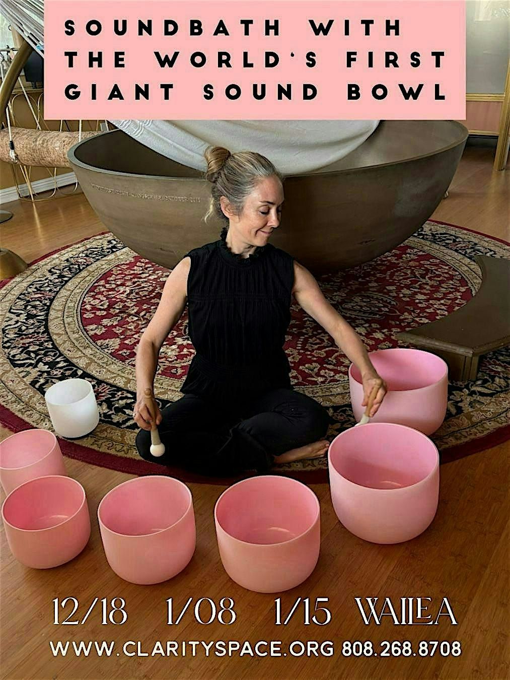 One-of-a-kind Sound Bath with the 6 foot  Singing Bowl, 15 January | Event in Wailea-Makena | AllEvents