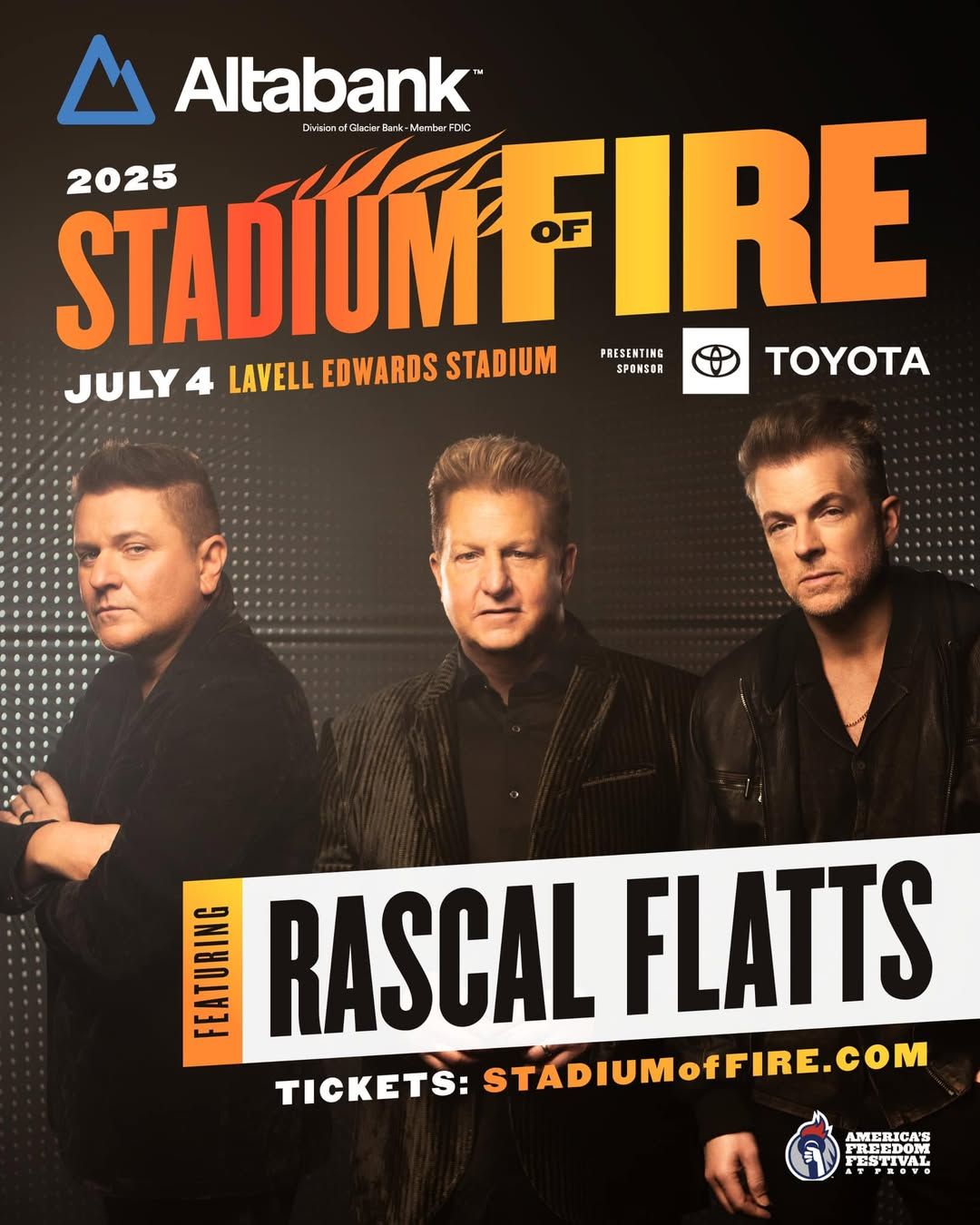 Stadium of Fire: Rascal Flatts, 3 July | Event in Provo | AllEvents