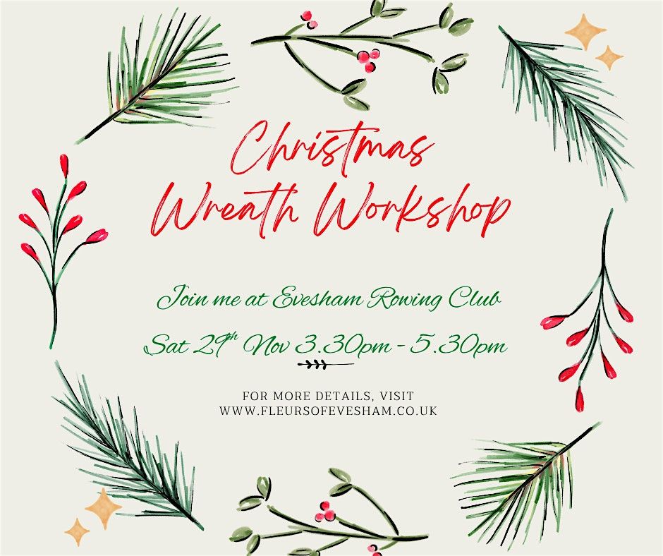 Christmas Wreath Workshop, 29 November | Event in Evesham | AllEvents