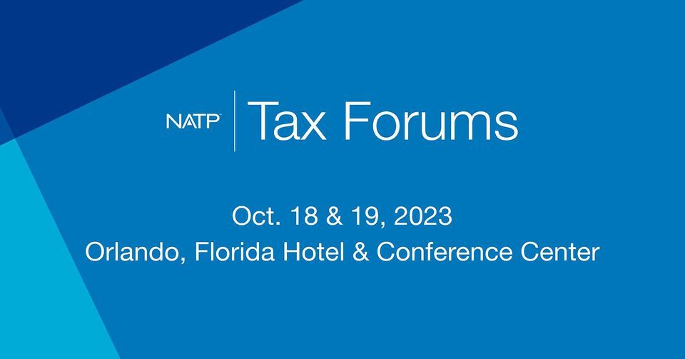 Orlando NATP Tax Forums & Expo 2025, The Florida Hotel & Conference