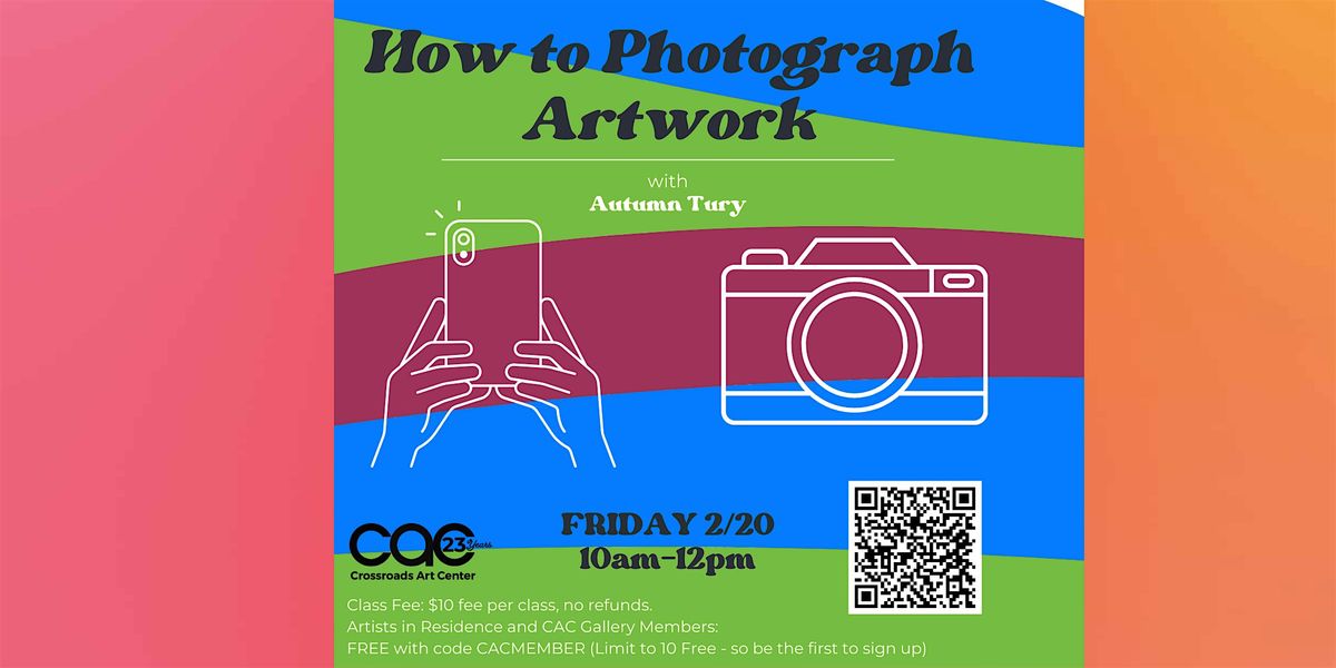 How to Photograph your Artwork, 20 February | Event in Richmond | AllEvents