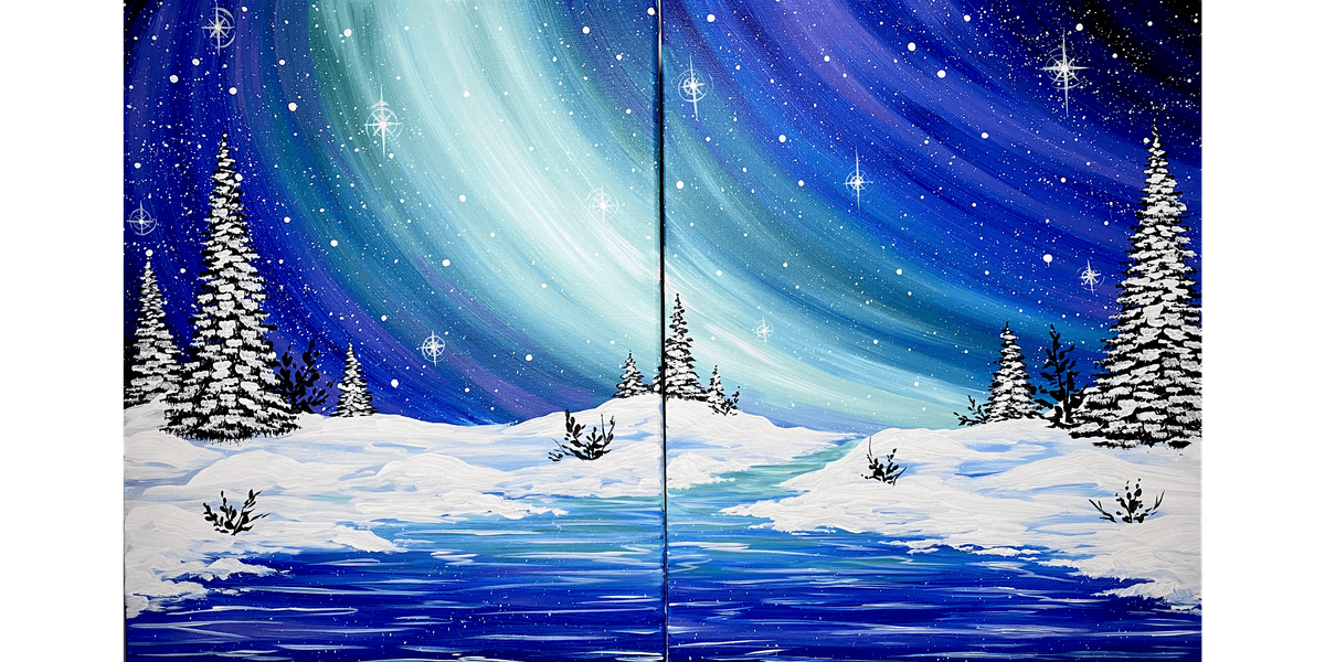 Couples Winter Starlight - Paint and Sip in Norfolk | Classpop!™ | Event in Norfolk | AllEvents