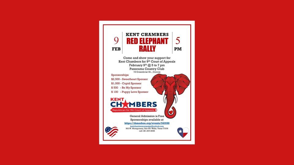 Kent Chambers RED ELEPHANT RALLY , Panorama Country Club, Conroe ...